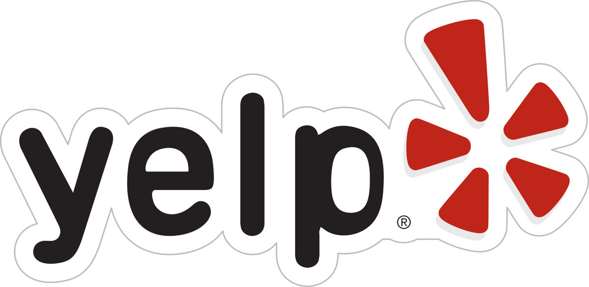 Yelp logo representing customer reviews and ratings source