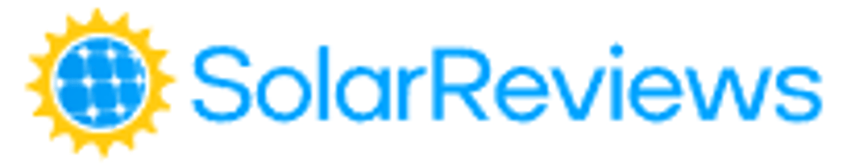 SolarReviews logo showing trusted solar customer reviews platform