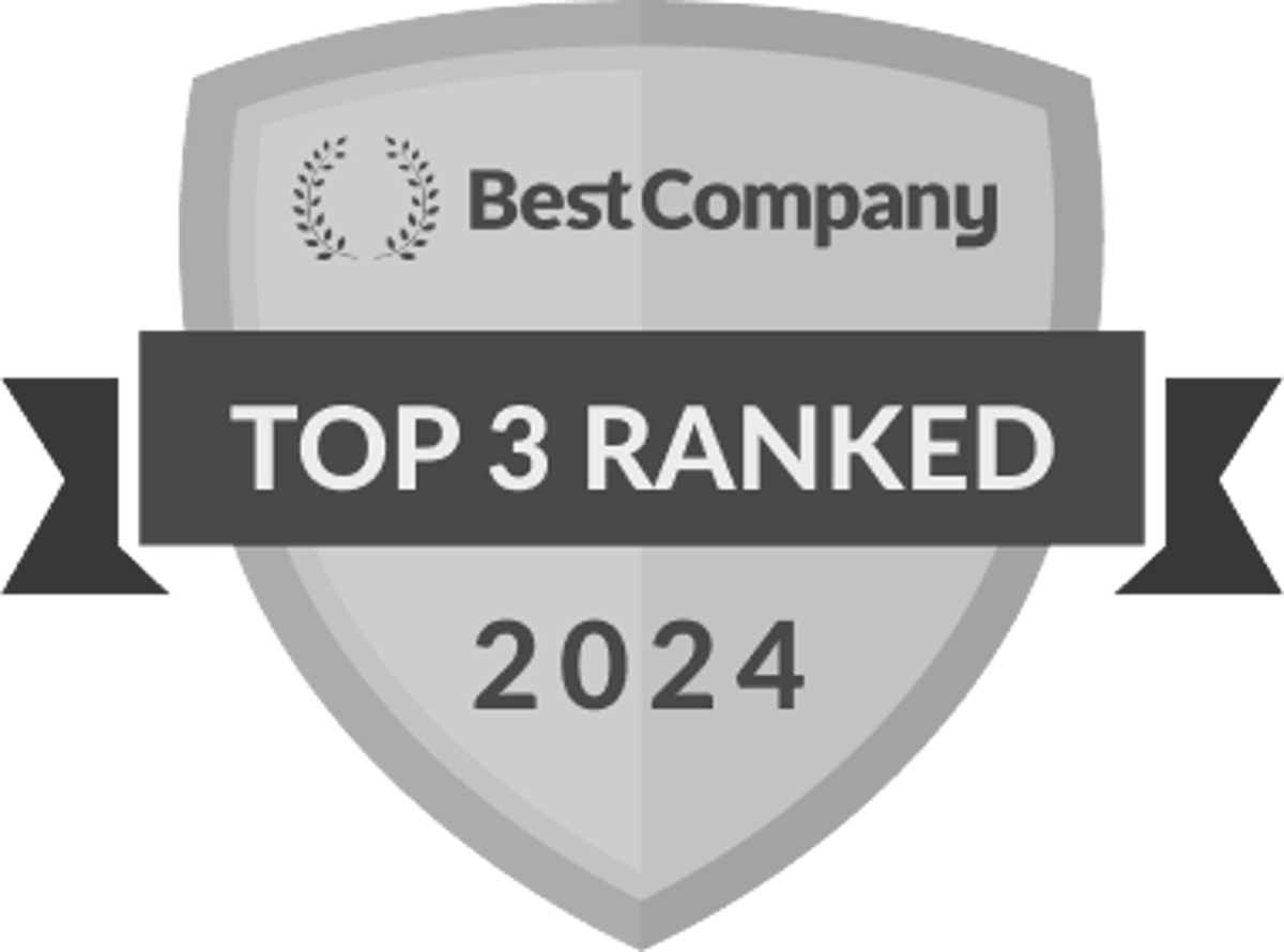 Shinnova ranked Top 3 in 2024 by Best Company badge